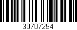 Código de barras (EAN, GTIN, SKU, ISBN): '30707294'
