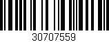 Código de barras (EAN, GTIN, SKU, ISBN): '30707559'