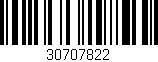 Código de barras (EAN, GTIN, SKU, ISBN): '30707822'
