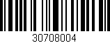 Código de barras (EAN, GTIN, SKU, ISBN): '30708004'