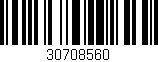 Código de barras (EAN, GTIN, SKU, ISBN): '30708560'