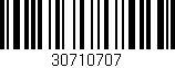 Código de barras (EAN, GTIN, SKU, ISBN): '30710707'