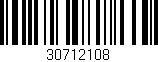 Código de barras (EAN, GTIN, SKU, ISBN): '30712108'