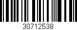 Código de barras (EAN, GTIN, SKU, ISBN): '30712538'