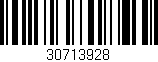Código de barras (EAN, GTIN, SKU, ISBN): '30713928'