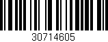Código de barras (EAN, GTIN, SKU, ISBN): '30714605'