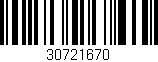 Código de barras (EAN, GTIN, SKU, ISBN): '30721670'