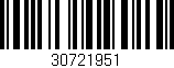 Código de barras (EAN, GTIN, SKU, ISBN): '30721951'