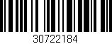 Código de barras (EAN, GTIN, SKU, ISBN): '30722184'
