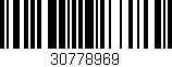 Código de barras (EAN, GTIN, SKU, ISBN): '30778969'