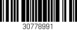 Código de barras (EAN, GTIN, SKU, ISBN): '30778991'