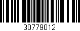 Código de barras (EAN, GTIN, SKU, ISBN): '30779012'