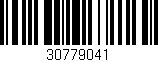 Código de barras (EAN, GTIN, SKU, ISBN): '30779041'