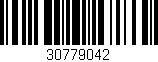 Código de barras (EAN, GTIN, SKU, ISBN): '30779042'
