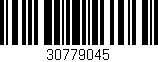 Código de barras (EAN, GTIN, SKU, ISBN): '30779045'