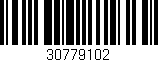 Código de barras (EAN, GTIN, SKU, ISBN): '30779102'