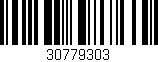 Código de barras (EAN, GTIN, SKU, ISBN): '30779303'
