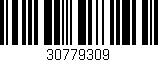 Código de barras (EAN, GTIN, SKU, ISBN): '30779309'