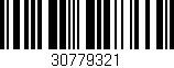 Código de barras (EAN, GTIN, SKU, ISBN): '30779321'