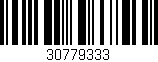 Código de barras (EAN, GTIN, SKU, ISBN): '30779333'