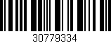 Código de barras (EAN, GTIN, SKU, ISBN): '30779334'