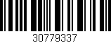 Código de barras (EAN, GTIN, SKU, ISBN): '30779337'
