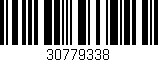 Código de barras (EAN, GTIN, SKU, ISBN): '30779338'