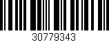 Código de barras (EAN, GTIN, SKU, ISBN): '30779343'