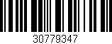Código de barras (EAN, GTIN, SKU, ISBN): '30779347'