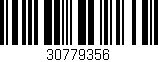 Código de barras (EAN, GTIN, SKU, ISBN): '30779356'