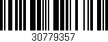 Código de barras (EAN, GTIN, SKU, ISBN): '30779357'