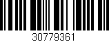 Código de barras (EAN, GTIN, SKU, ISBN): '30779361'