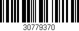 Código de barras (EAN, GTIN, SKU, ISBN): '30779370'