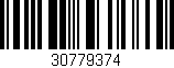 Código de barras (EAN, GTIN, SKU, ISBN): '30779374'