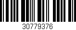 Código de barras (EAN, GTIN, SKU, ISBN): '30779376'