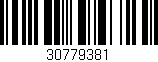 Código de barras (EAN, GTIN, SKU, ISBN): '30779381'