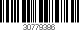 Código de barras (EAN, GTIN, SKU, ISBN): '30779386'