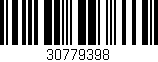 Código de barras (EAN, GTIN, SKU, ISBN): '30779398'