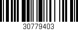 Código de barras (EAN, GTIN, SKU, ISBN): '30779403'