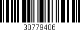 Código de barras (EAN, GTIN, SKU, ISBN): '30779406'