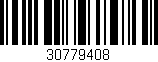 Código de barras (EAN, GTIN, SKU, ISBN): '30779408'