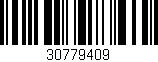 Código de barras (EAN, GTIN, SKU, ISBN): '30779409'