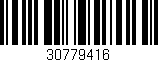 Código de barras (EAN, GTIN, SKU, ISBN): '30779416'