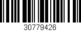 Código de barras (EAN, GTIN, SKU, ISBN): '30779426'