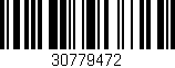 Código de barras (EAN, GTIN, SKU, ISBN): '30779472'