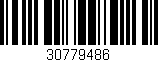 Código de barras (EAN, GTIN, SKU, ISBN): '30779486'