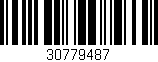 Código de barras (EAN, GTIN, SKU, ISBN): '30779487'