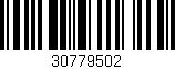 Código de barras (EAN, GTIN, SKU, ISBN): '30779502'