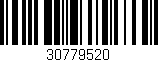 Código de barras (EAN, GTIN, SKU, ISBN): '30779520'