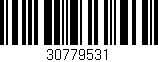 Código de barras (EAN, GTIN, SKU, ISBN): '30779531'